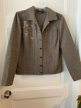 Sport Collection , Women's classic cut brown tones denim jacket